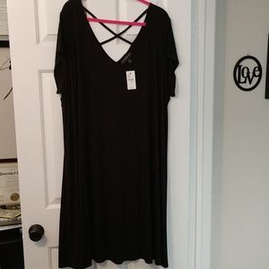 NWT black cotton dress.